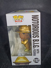 Load image into Gallery viewer, Notorious B.I.G. with Fedora (Gold Glitter Suit)