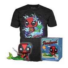 Load image into Gallery viewer, Pop Marvel Collectors Box: Metallic Deadpool Mermaid Tee (Large) (L)
