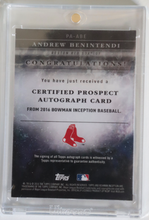 Load image into Gallery viewer, Signed Andrew Benintendi Card
