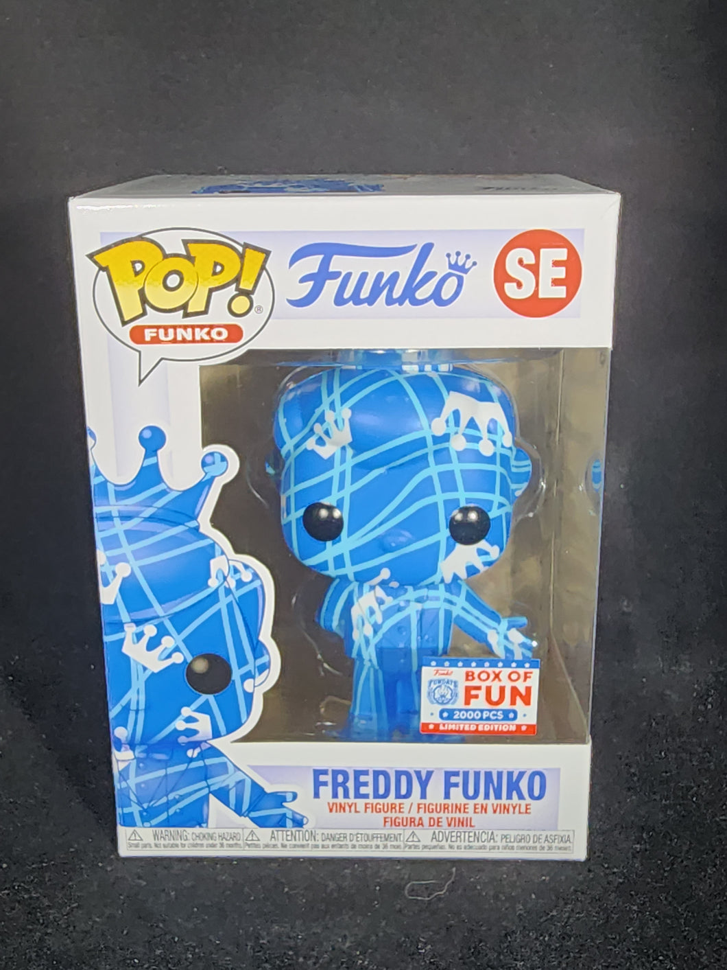 Freddy Funko (Blue & White with Stripes) **Only 2K Made**