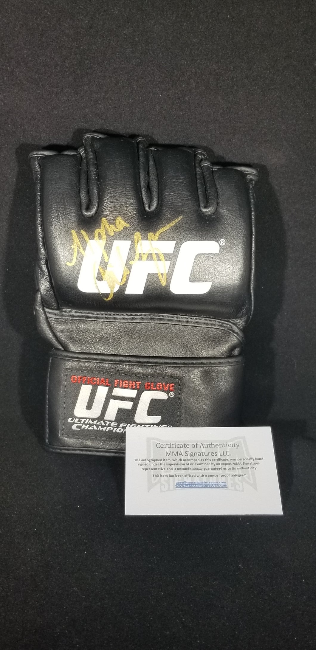 Signed Cat Zingano UFC Official Glove **With Inscription**