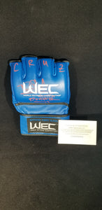 Signed Dominick Cruz Official WEC Glove **Rare With Inscription** Signed In Red