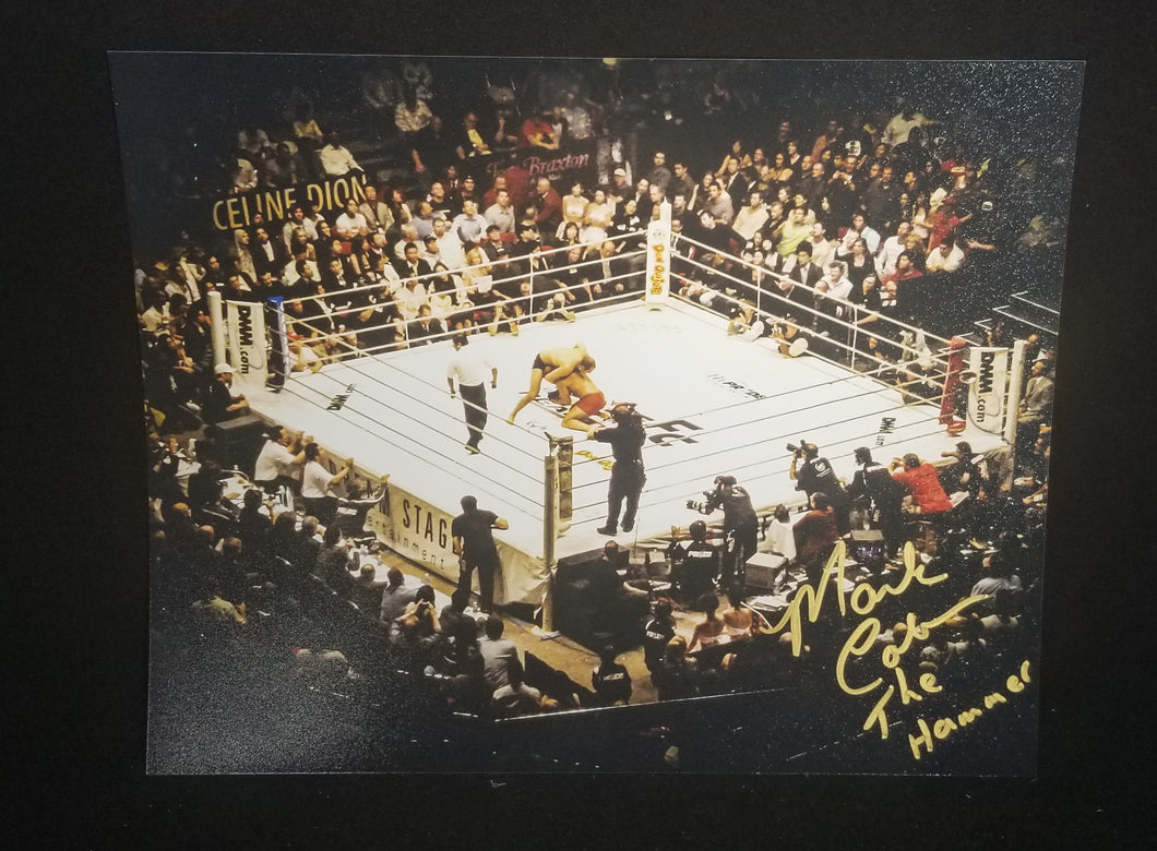 Signed Mark Coleman With Belt (The Ring) With Inscription