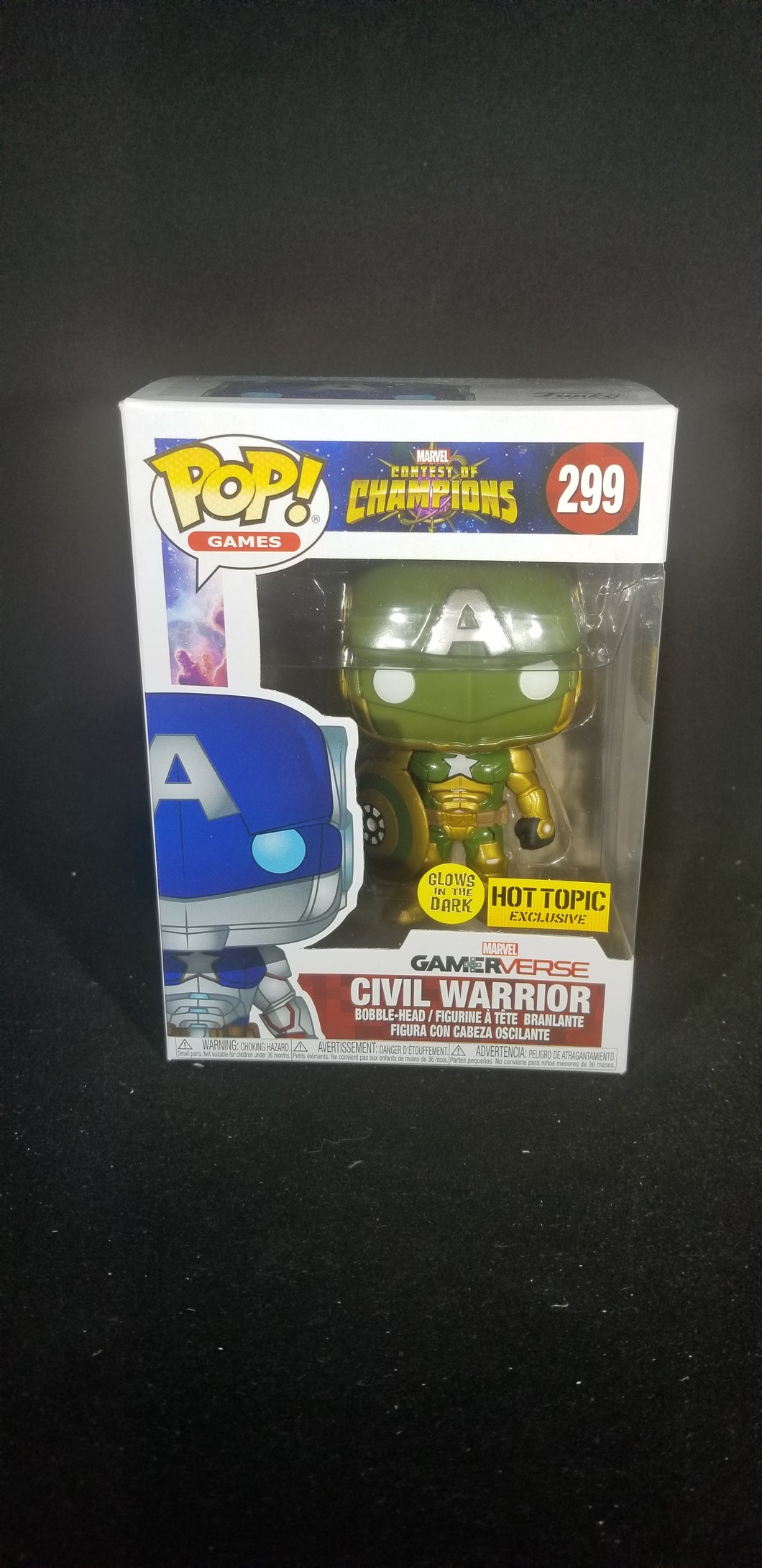 Civil Warrior - (Glow , Green) **Contest of Champions & Hot Topic Exclusive**