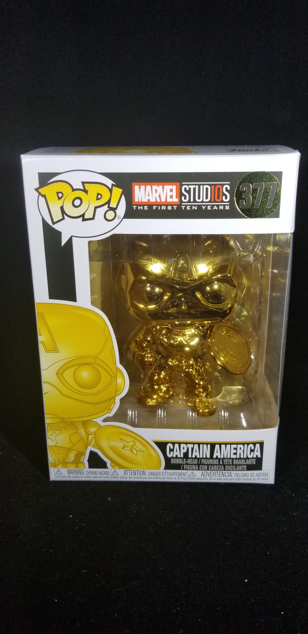 Captain America- (Chrome Gold)