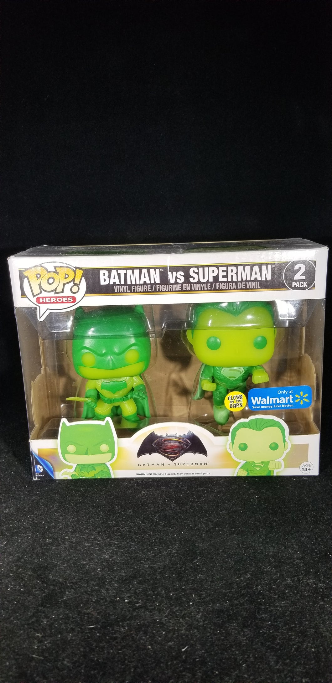 Batman Vs Superman (Dawn of Justice) (Glow in the Dark) (2-Pack) **Walmart Exclusive**