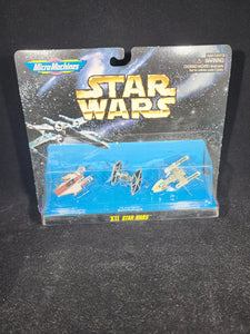 Vintage 1996 Star Wars Micro Machines Lot ~ A-Wing, TIE Starfighter, Y-Wing Star Wars Collection XII
