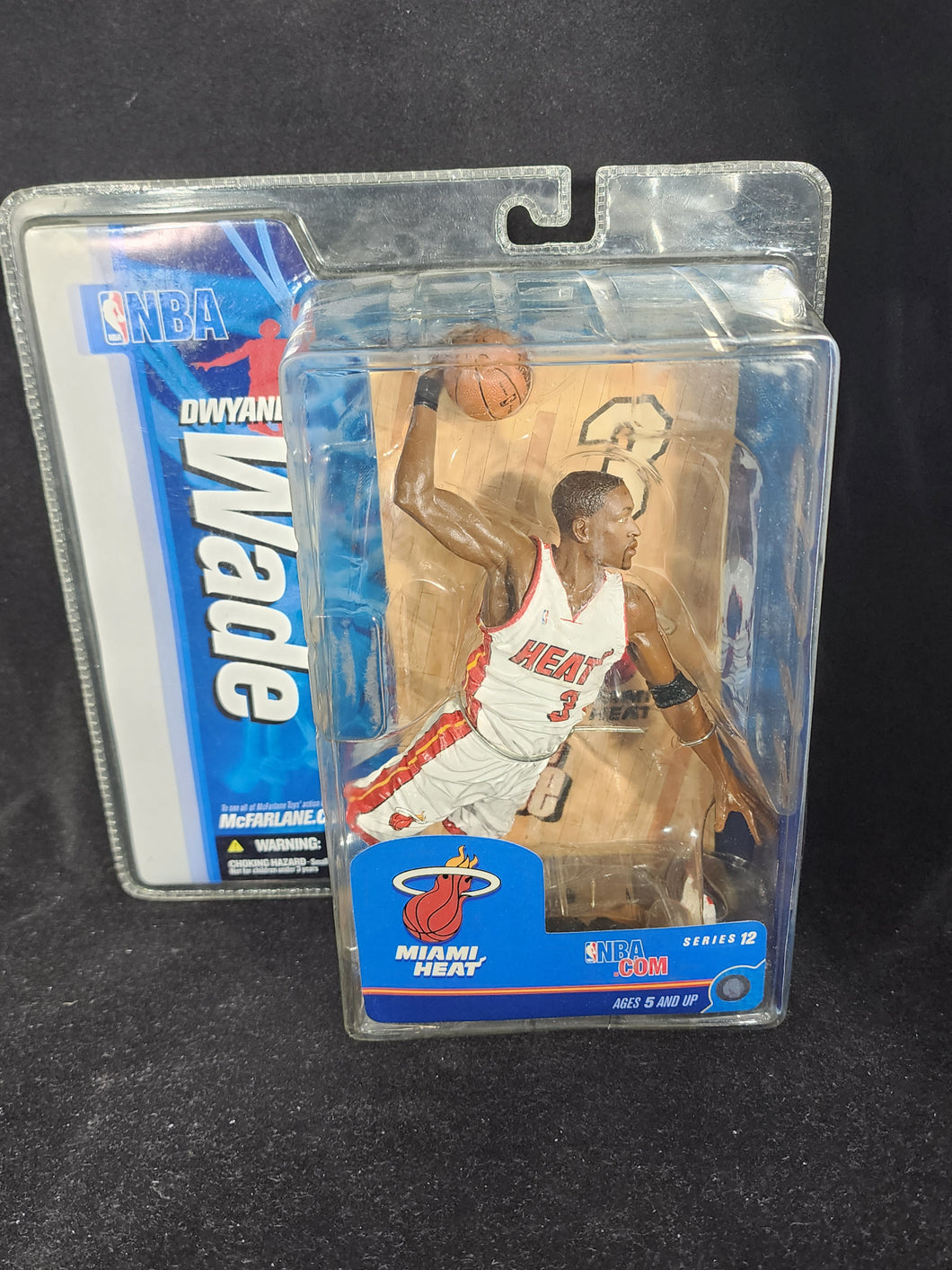 DWAYNE WADE McFarlane NBA 2007 Series 12 MIAMI HEAT White Jersey FIGURE NEW