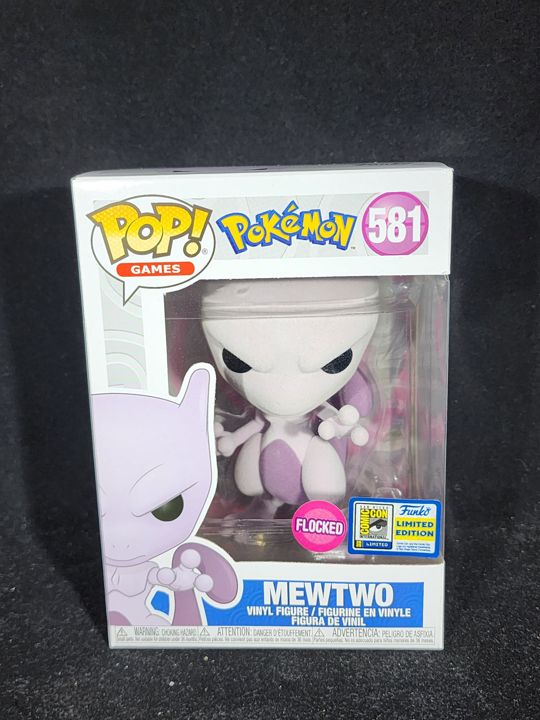 Mewtwo (Flocked) **SDCC Sticker**