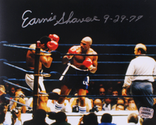 Load image into Gallery viewer, Earnie Shavers Signed 8x10 Photo with Inscriptions (Shavers Hologram)
