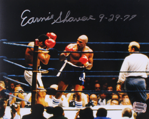 Earnie Shavers Signed 8x10 Photo with Inscriptions (Shavers Hologram)