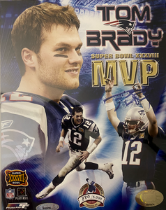 Tom Brady Signed MVP Photo (8x10)