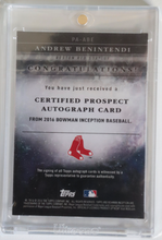 Load image into Gallery viewer, Signed Andrew Benintendi Card
